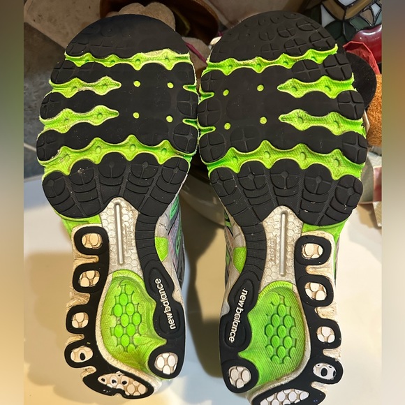 NB NEW BALANCE SNEAKERS RUN WALK ATHLETIC SZ 11.5 870v3 GRAY GREEN BLACK GLOW - Picture 12 of 14